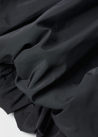 Черная кэжуал однотонная юбка H&M баллон