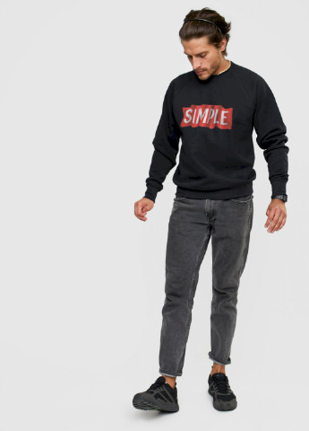 Черный свитшот мужской YAPPI рисунок (250563688)