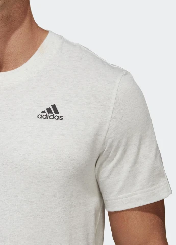 Світло-сіра футболка з коротким рукавом adidas