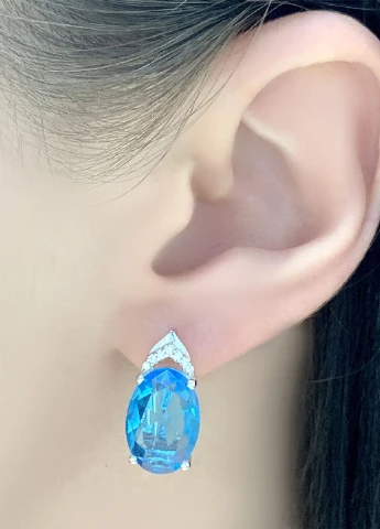 Сережки Silver Flame (152533528)