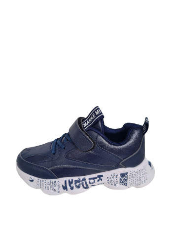 Темно-синие демисезонные кроссовки No Brand