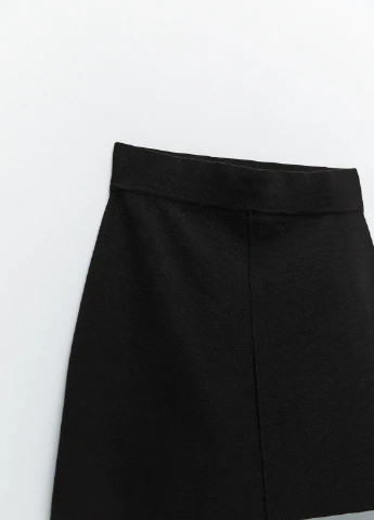 Черная кэжуал однотонная юбка Zara