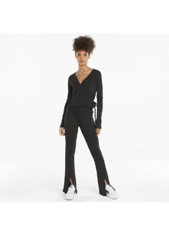 Лонгслив Classics Ribbed Women's Wrap Top Puma - (252455103)