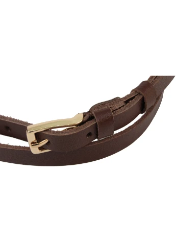 Женский кожаный ремень 114-120х1,5 см Skipper (253174289)