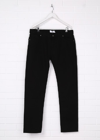 Черные демисезонные прямые джинсы Eleven Paris