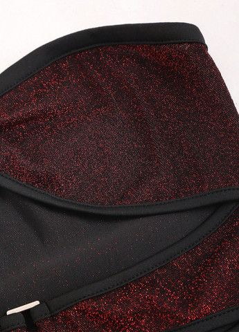 Бордовое коктейльное платье футляр SHEIN однотонное