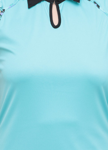Бирюзовая женская футболка-поло Greg Norman однотонная