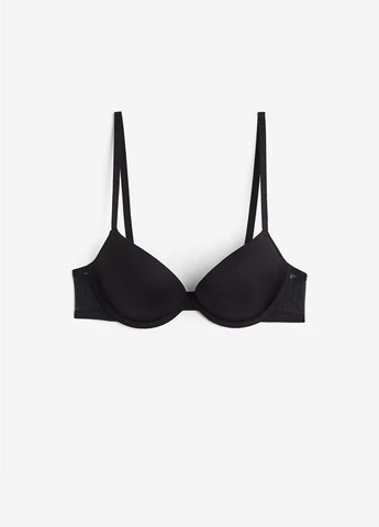 Чорний бюстгальтер push-up H&M