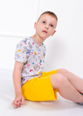 Комбинированный летний комплект для мальчика (футболка+шорты) Носи своє 6102