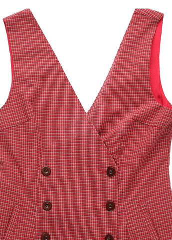 Комбінезон Honey Punch комбінезон-шорти клітинка червоний кежуал бавовна