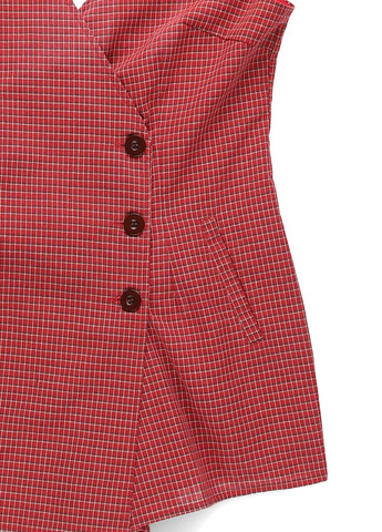 Комбінезон Honey Punch комбінезон-шорти клітинка червоний кежуал бавовна