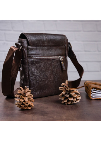 Чоловіча шкіряна сумка 22х23х7 см Shvigel (229460043)