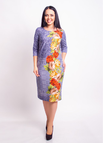 Прозрачное кэжуал платье футляр Lilove с цветочным принтом
