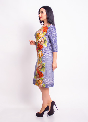 Прозрачное кэжуал платье футляр Lilove с цветочным принтом