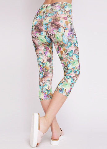 Бриджи Art Style Leggings цветочные комбинированные кэжуалы