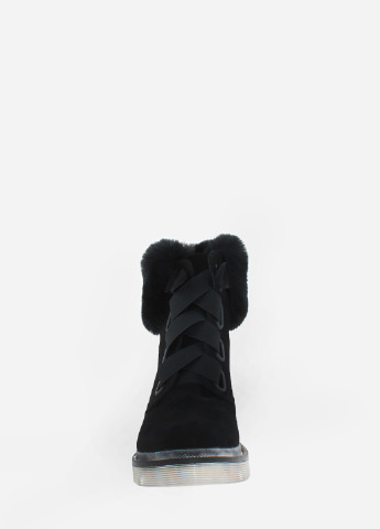 Зимние ботинки rd608-11 черный Dalis из натуральной замши