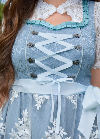 Комбинированный летний комплект (платье, фартук) SHEIN