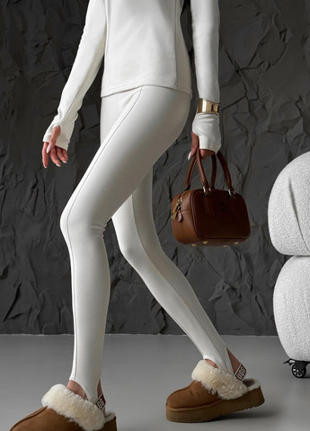 Молочные демисезонные леггинсы Fashion