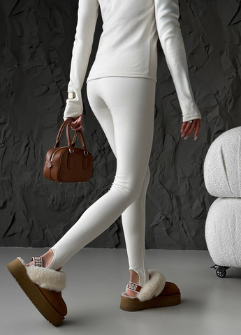 Молочные демисезонные леггинсы Fashion