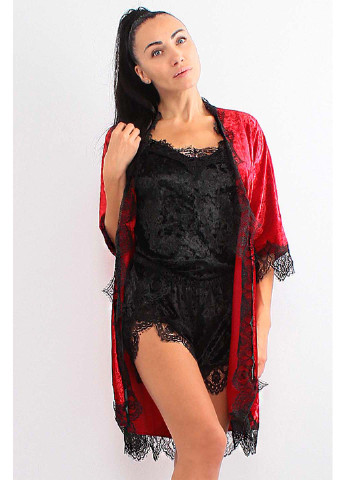Комбинированный демисезонный комплект халат + пижама Ghazel