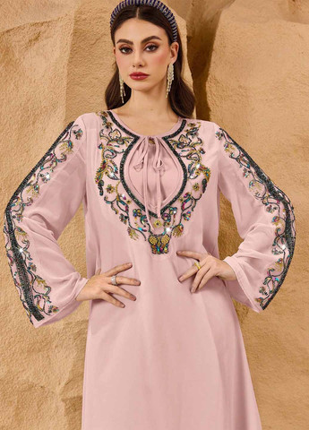 Рожева святковий сукня а-силует SHEIN однотонна