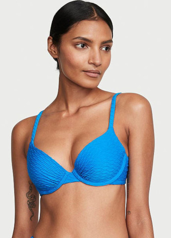 Синій літній купальник (бюстгальтер, трусики) балконет, роздільний Victoria's Secret