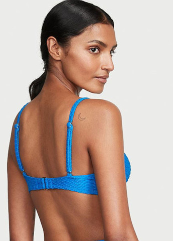 Синій літній купальник (бюстгальтер, трусики) балконет, роздільний Victoria's Secret