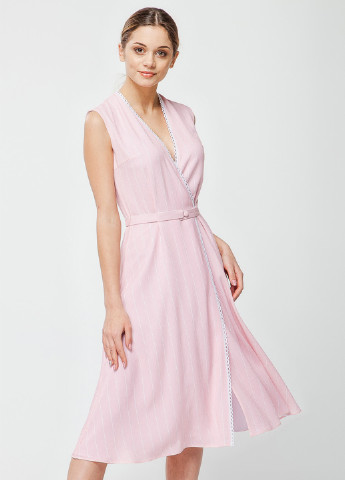 Світло-рожева кежуал сукня Nai Lu-na by Anastasiia Ivanova однотонна