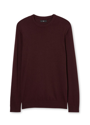 Темно-бордовий зимовий светр джемпер C&A