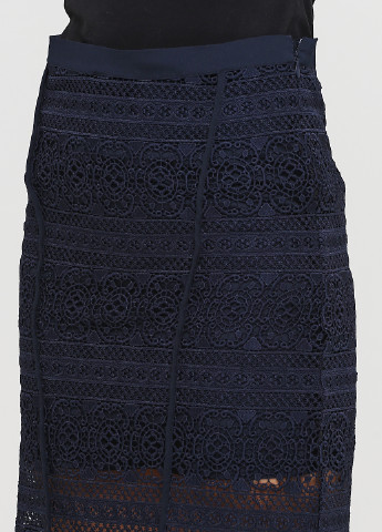 Темно-синяя кэжуал однотонная юбка Mexx
