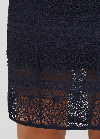Темно-синяя кэжуал однотонная юбка Mexx
