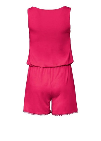 Комбинезон Esmara комбинезон-шорты однотонный розовый кэжуал вискоза