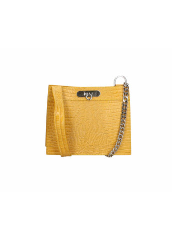 Сумка Italian Bags однотонная жёлтая кэжуал