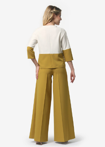 Горчичный демисезонный комплект (блуза, брюки) Lila Kass