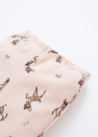 Светло-розовая всесезон bambi лонгслив + брюки DeFacto Пижама