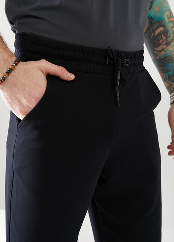 Темно-синие спортивные демисезонные прямые брюки Demma