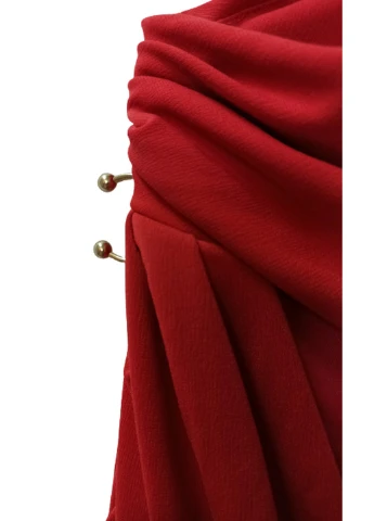 Красное вечернее платье Guess однотонное