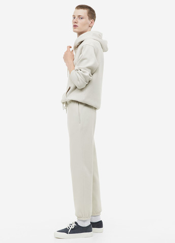 Светло-бежевые кэжуал демисезонные джоггеры брюки H&M
