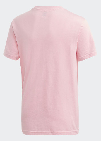 Розовая летняя футболка с коротким рукавом adidas