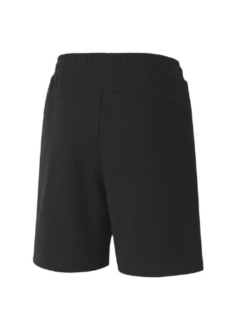 Детские шорты GOAL Casuals Knitted Kids’ Shorts Puma однотонные чёрные спортивные хлопок, полиэстер