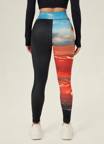 Комбинированные демисезонные леггинсы SHEIN