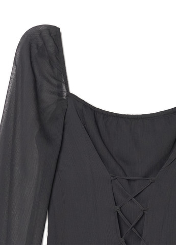 Черное кэжуал платье а-силуэт Cropp однотонное