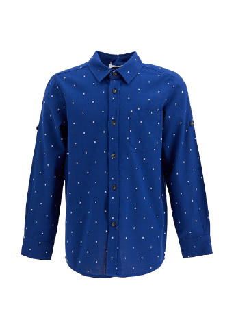 Синяя классическая рубашка DeFacto