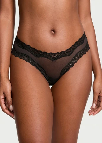 Черный демисезонный комплект (бюстгальтер, трусики) Victoria's Secret