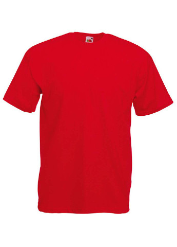 Красная футболка Fruit of the Loom ValueWeight