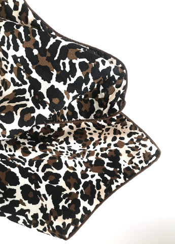 Нарядна матова хустинка Леопард, 70*70см Mulberry (219724949)