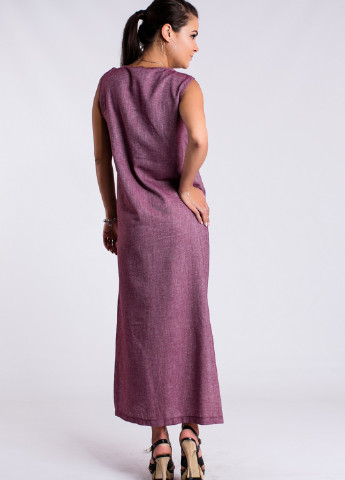 Темно-розовое кэжуал платье Modna Anka однотонное