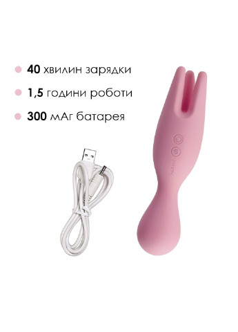 Двойной вибратор для чувствительных зон Nymph Pale Pink Svakom (254734334)