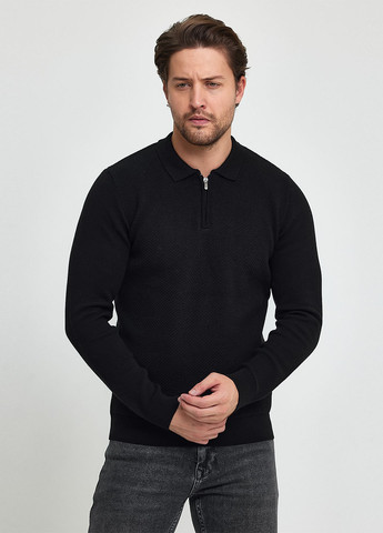 Черный демисезонный свитер Trend Collection