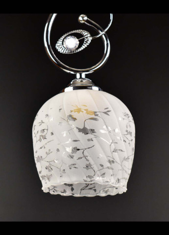 Люстра стельова на 1 лампочку 6368 / 1A-ch Хром 33х15х15 см. Handmade (234538347)